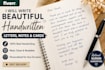 create realistic handwritten letters, notes, and cards