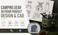 do camping gear design, outdoor product cad, solidworks prototype