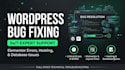 fix wordpress bugs, elementor errors, hosting, and database issues