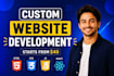 develop website, webapp, software
