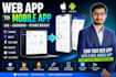 convert lovable replit bolt web app to ios android app