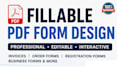 design fillable PDF forms, invoices and editable documents