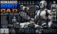 design custom ai robot and humanoid robot cad models