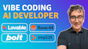 do lovable, base44, bolt or replit vibe coding apps