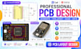 design pcb layout in kicad, pcb designs, pcb layout, esp32 or iot smart device