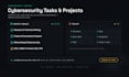 do cybersecurity projects and tasks