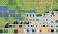 create a pixel art game tileset and map assets