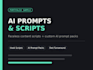 write viral short form scripts and custom ai prompts