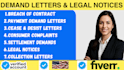 draft settlement demand letters and consumer complaint letters