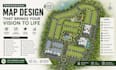 design site plan, property map, real estate marketing map subdivision map design