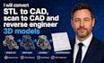 convert stl to cad, scan to cad and reverse engineer 3d models