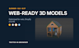 create optimized 3d product models for web glb gltf blender