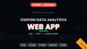 build custom python streamlit dashboards and data analytics apps
