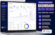 design modern saas dashboard, admin panel UI UX in figma