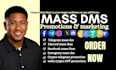 send mass dm to crypto, nft, discord and telegram communities