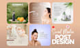 design custom canva templates for instagram, carousels and facebook posts