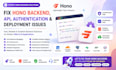fix hono backend, API, authentication and deployment issues