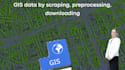 provide gis data by scraping, preprocessing, downloading
