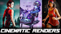 premium cinematic 3d character renders in blender