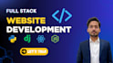 do website development as full stack web developer, front end, backend developer