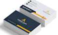 create german morden minimalist  business card logo design qr code presentacions