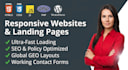 design an ad approval HTML website and landing page