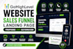design gohighlevel website, setup podio, resimpli, prophone, CRM automation