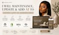 do maintenance, update, add ai to wordpress, shopify wix squarespace website