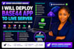 deploy base44 app, replit ai, lovable app, bolt app to live server