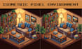 isometric pixel game art retro pixel art 2d game asset pixel sprite environment