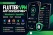 develop flutter VPN app with wireguard