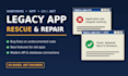 fix, update, or maintain your legacy winforms or wpf application