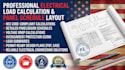 create electrical load calculation drawings and panel schedule layout