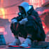 cyberpunk hacker character art