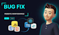 fix website bugs and website maintenance