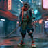 cyberpunk samurai street warrior art desing