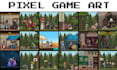 frame by frame pixel character animation isometric pixel game pixel background