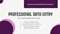 do professional remote data entry excel data cleaning