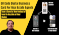 create a qr code digital business card for real estate agents