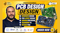do pcb layout design, schematic, multilayer pcb layout, esp32, stm32 and arduino
