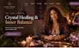 design squarespace crystal healing energy wellness website tarot astrology