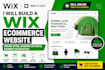 build wix ecommerce website with online store and booking system