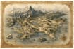 fantasy map with parchment style for storybook