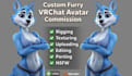 fix, edit, optimize vrchat avatar commission vrc character furry avatar vr anime