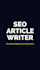 write SEO blog articles and website content