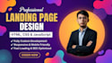 develop a responsive landing page using HTML CSS and javascript