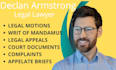 prepare your small claims case and winning court documents