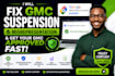 fix gmc suspension, misrepresentation, gmc approval expert