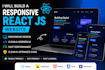 develop a responsive react js frontend or landing page