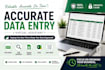 do accurate data entry, web research, copy paste, and google sheets tasks